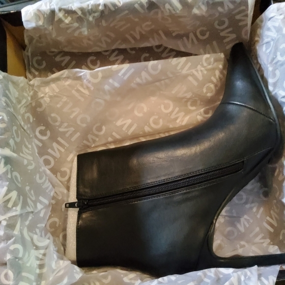 Brand new in the box unworn INC black ankle boots - Picture 2 of 8